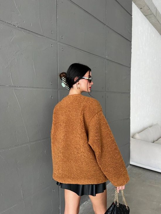 Teddy Oversized Μπουφάν